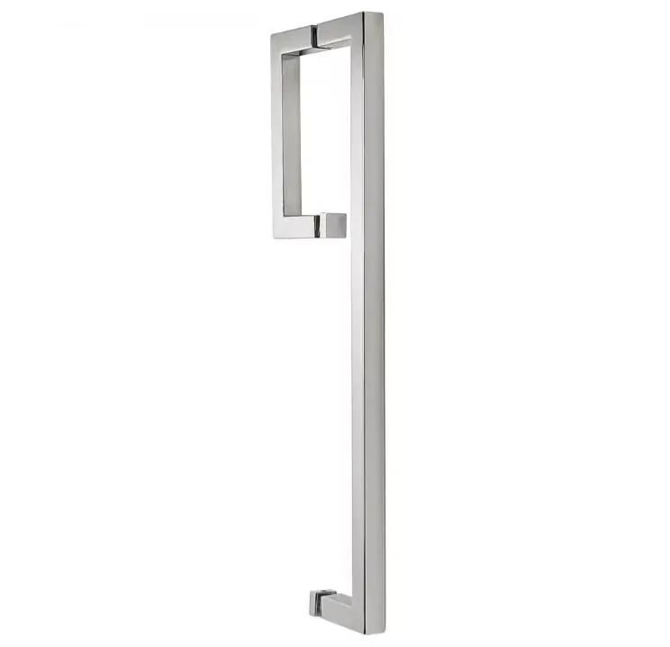 Barra rectangular per a porta de dutxa d'acer inoxidable